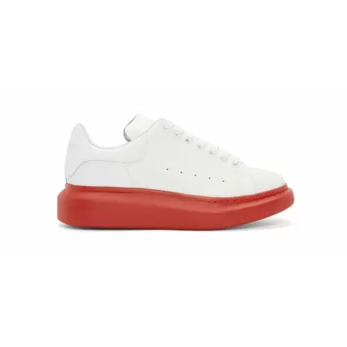 SNEAKERS ALEXANDER MCQUEEN - 553680WHTQ476, Insertie rosie, Piele