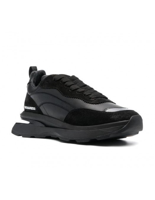 Sneakers DSQUARED2, Low Top Sneakers, All Black SNM024225I057952124 - SNM024225I057952124