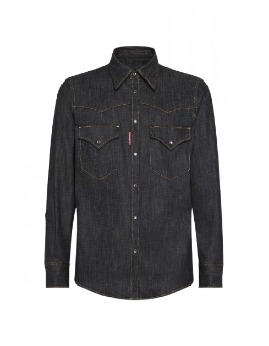 Camasa DSQUARED2,Fashion Western Shirt, Black - S71DM0810S30357900 Camasa DSQUARED2,Fashion Western Shirt, Black - S71DM0810S30357900