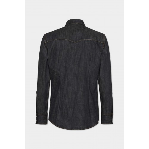 Camasa DSQUARED2,Fashion Western Shirt, Black Camasa DSQUARED2,Fashion Western Shirt, Black