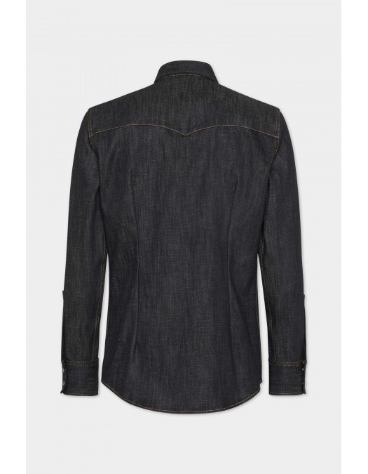 Camasa DSQUARED2,Fashion Western Shirt, Black - S71DM0810S30357900 Camasa DSQUARED2,Fashion Western Shirt, Black - S71DM0810S30357900