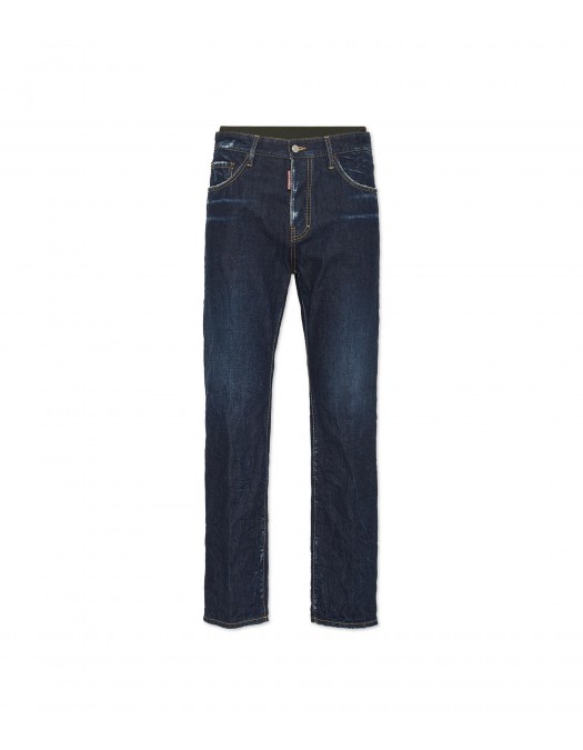 JEANS DSQUARED2, Navy blue, Loose Fit, Bleumarin - S71LB1639D30011470