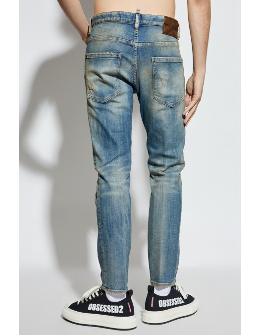 JEANS DSQUARED2, Medium Sandy Wash, Skater Fit, Bleu - S71LB1656S30872470