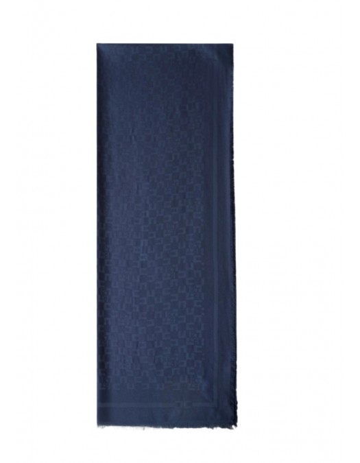 Esarfa ELISABETTA FRANCHI, Scarf with logo pattern, Twilight - SC11F56E2EA8 Esarfa ELISABETTA FRANCHI, Scarf with logo pattern, Twilight - SC11F56E2EA8