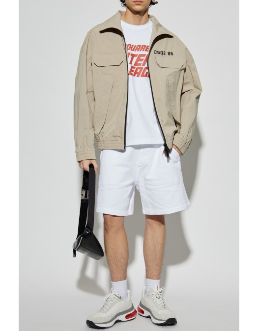 Sneakers DSQUARED2, Bubble Design, Red Details, White - SNM043823807426M1747 Sneakers DSQUARED2, Bubble Design, Red Details, White - SNM043823807426M1747