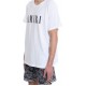 TRICOU AMIRI, Bumbac, Black Logo, Alb - XMJLT001100