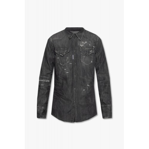 Camasa DSQUARED2, Classic Western Shirt, Grey