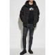 Geaca Dsquared2, Gluga Oversized, Fermoare argintii, Negru - S71AN0643S53817900
