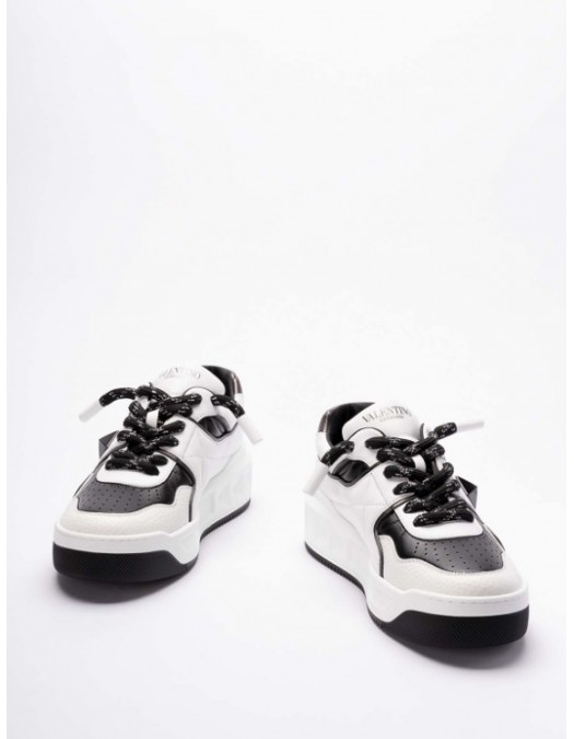 Sneakers VALENTINO, One Stud XL Sneakers, Panda Design, White - 6Y2S0G37WRI6S0