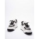 Sneakers VALENTINO, One Stud XL Sneakers, Panda Design, White - 6Y2S0G37WRI6S0