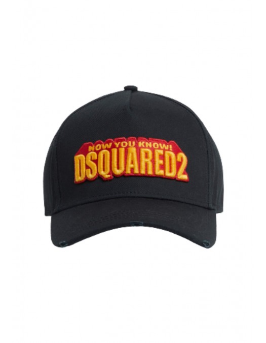 Sapca DSQUARED2,  Slogan Baseball Cap,black - BCM090105C000012124UNI