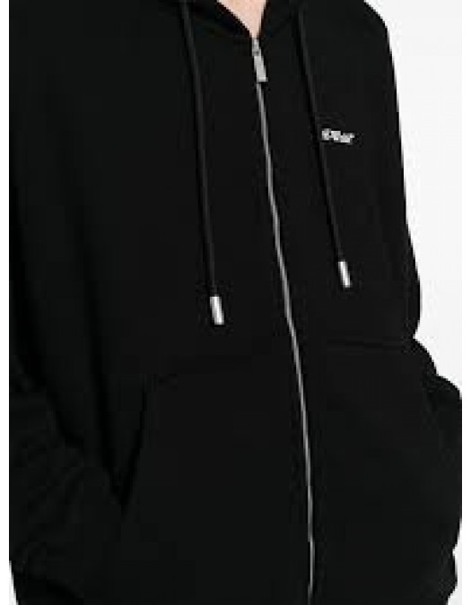Hanorac OFF WHITE, Arrow Print, Black - OMBE015F24FLE0011001 Hanorac OFF WHITE, Arrow Print, Black - OMBE015F24FLE0011001