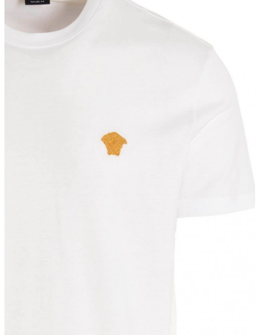 TRICOU VERSACE,Medusa T-shirt with gold embroidery - 10084811A060631W000