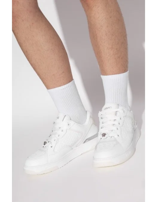 Sneakers Versace, Biggie Basket, Low-top sneakers, White