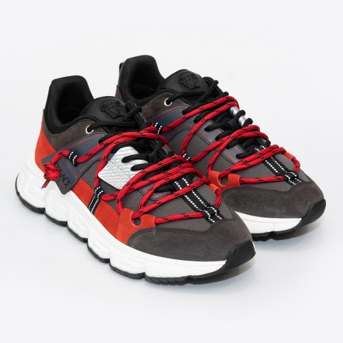Sneakers VERSACE, Trigreca Rosu/Negru
