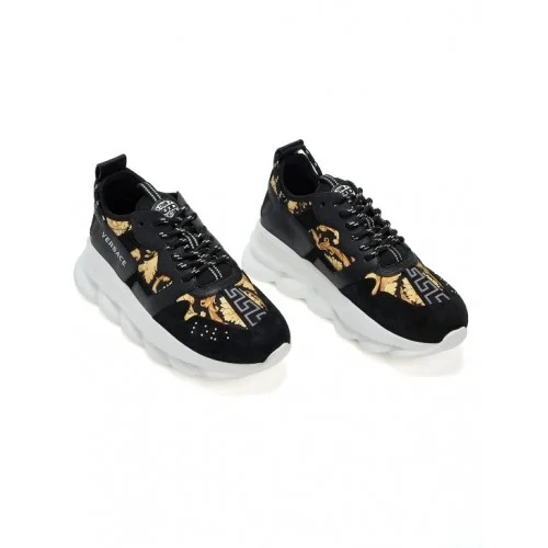 Sneakers Versace Chain Reaction V2 Black Barocco Woman