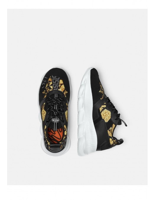 Sneakers Versace Chain Reaction V2 Black Barocco - 10215751A15953IT12B130