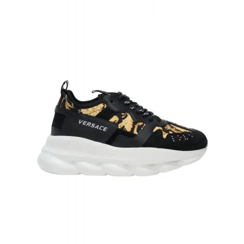 Sneakers Versace Chain Reaction V2 Black Barocco Woman