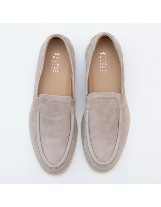 Laofers FRANCESCHETTI,CAMOSCIO Beige - 107800726560118