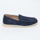 Laofers FRANCESCHETTI,CAMOSCIO ,Bleumarin - 107800726560501