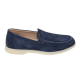 Laofers FRANCESCHETTI,CAMOSCIO ,Bleumarin - 107800726560501