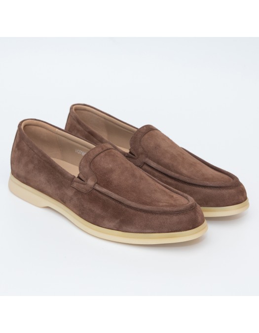 Laofers FRANCESCHETTI,CAMOSCIO ,Brown - 107800726560810