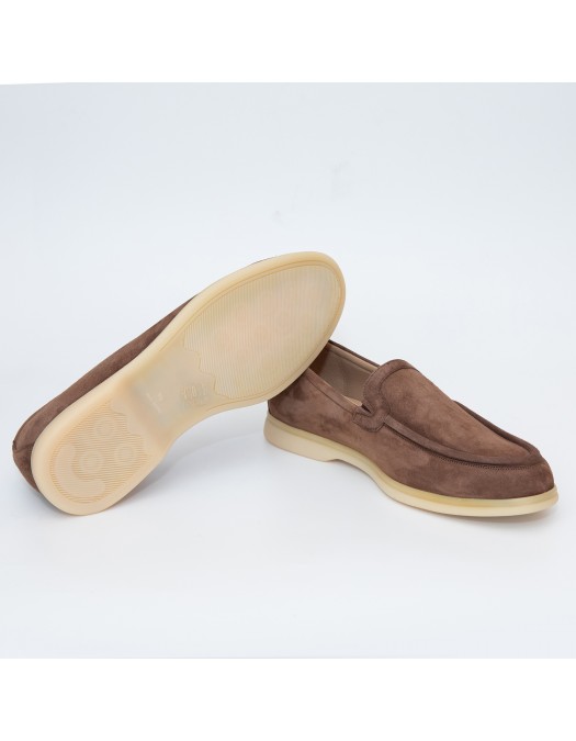 Laofers FRANCESCHETTI,CAMOSCIO ,Brown - 107800726560810