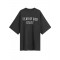 Tricou FEAR OF GOD, Logo Insert, Long Oversized, Black