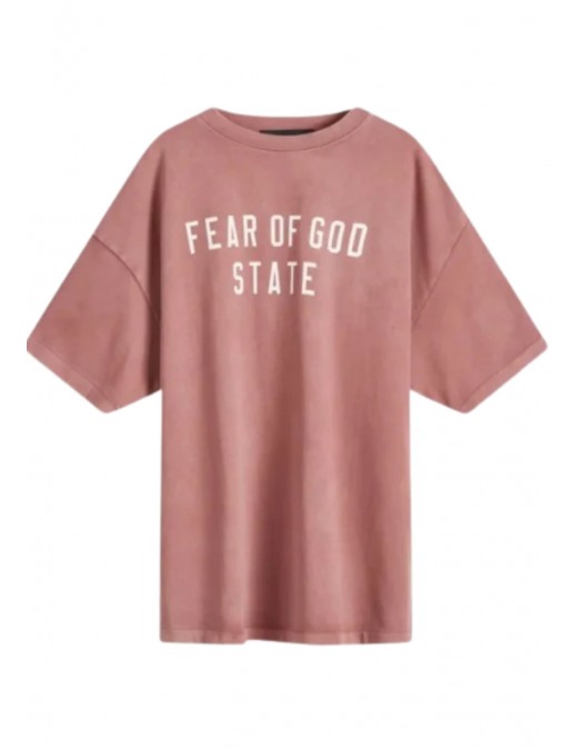 Tricou FEAR OF GOD, Logo Insert, Essentials, Crimson Red Oversized - 125BT242006FCRIMSON Tricou FEAR OF GOD, Logo Insert, Essentials, Crimson Red Oversized - 125BT242006FCRIMSON