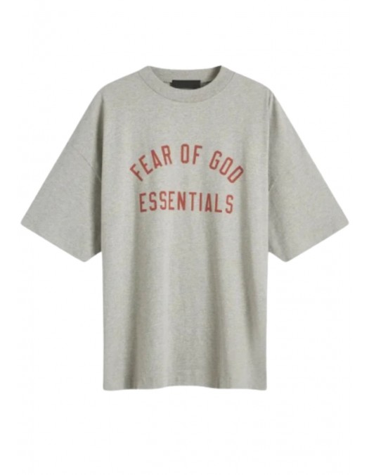 Tricou FEAR OF GOD, Logo Insert, Essentials, Grey Oversized - 125BT244191FDARKHEATHER Tricou FEAR OF GOD, Logo Insert, Essentials, Grey Oversized - 125BT244191FDARKHEATHER
