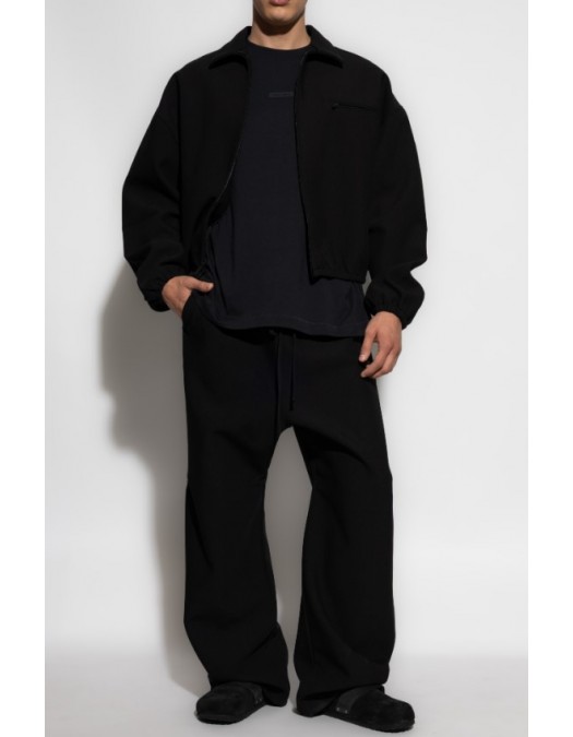 Tricou FEAR OF GOD,Essentials BLACK T-shirt with logo patch - 125SP254280FJETBLACK
