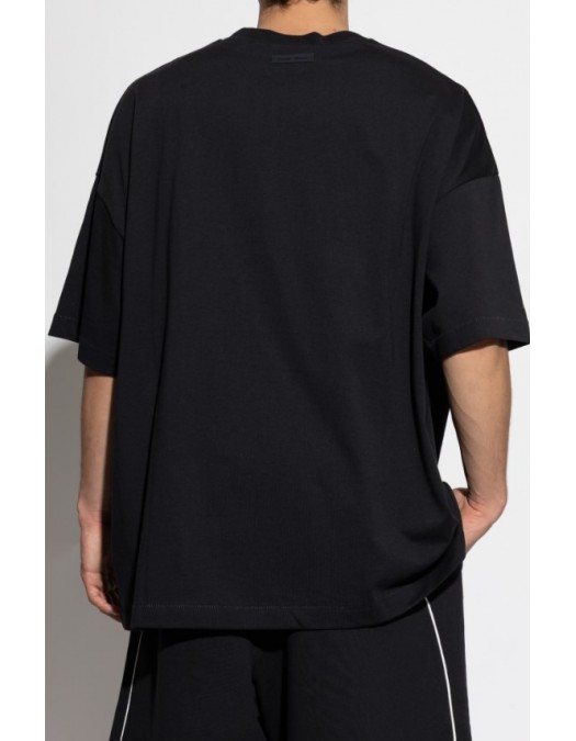 Tricou FEAR OF GOD,Essentials BLACK T-shirt with printed logo - 125SP254470FJETBLACK