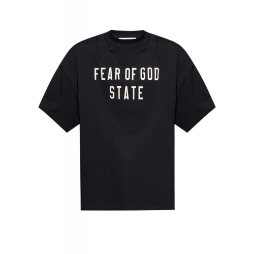Tricou FEAR OF GOD,Essentials BLACK T-shirt with printed logo Tricou FEAR OF GOD,Essentials BLACK T-shirt with printed logo