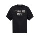 Tricou FEAR OF GOD,Essentials BLACK T-shirt with printed logo - 125SP254470FJETBLACK