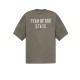 Tricou FEAR OF GOD, Essentials GREEN T-shirt with printed logo - 125SP254477FMOSS