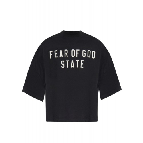 Tricou FEAR OF GOD,Essentials BLACK T-shirt with printed logo Tricou FEAR OF GOD,Essentials BLACK T-shirt with printed logo