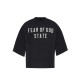 Tricou FEAR OF GOD,Essentials BLACK T-shirt with printed logo - 125SP257160FWJETBLACK