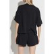 Tricou FEAR OF GOD,Essentials BLACK T-shirt with printed logo - 125SP257160FWJETBLACK