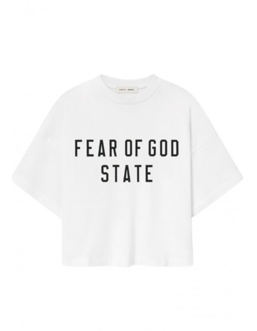 Tricou FEAR OF GOD,Womens Boxy Tee - 125SP257164FWCLOUDWHITE