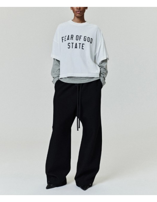 Tricou FEAR OF GOD,Womens Boxy Tee - 125SP257164FWCLOUDWHITE