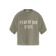 Tricou FEAR OF GOD,  Essentials GREEN T-shirt with printed logo - 125SP257167FWMOSS