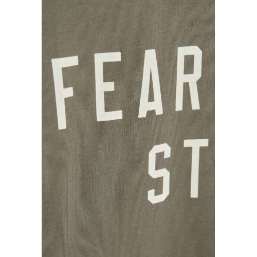 Tricou FEAR OF GOD,  Essentials GREEN T-shirt with printed logo Tricou FEAR OF GOD,  Essentials GREEN T-shirt with printed logo