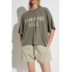 Tricou FEAR OF GOD,  Essentials GREEN T-shirt with printed logo - 125SP257167FWMOSS