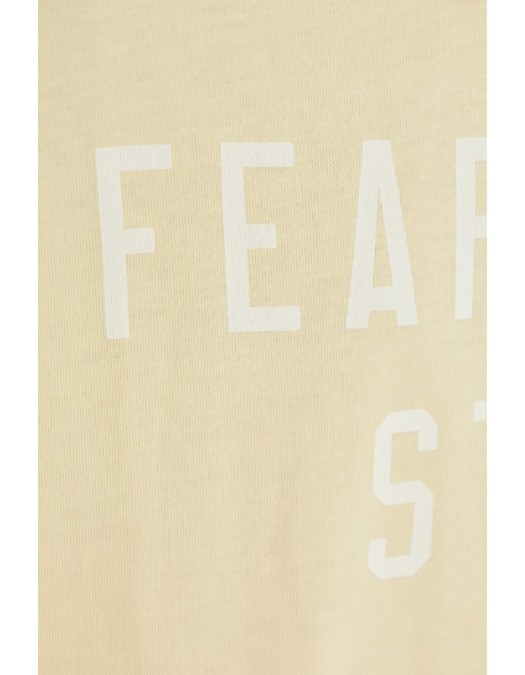 Tricou FEAR OF GOD, Essentials YELLOW T-shirt with printed logo - 125SP257168FWGARDENYELLOW