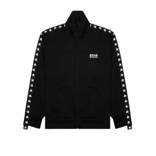 Jacheta Golden Goose, White Star Print, Black Jacheta Golden Goose, White Star Print, Black