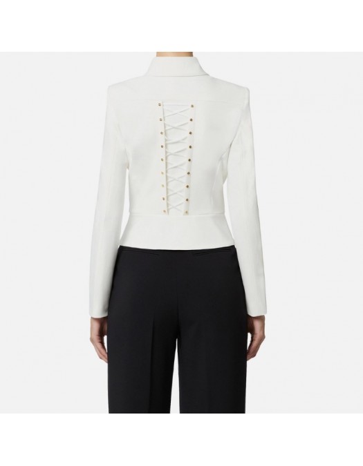SACOU ELISABETTA FRANCHI, bi-elastic fabric with jewel buttons - 1310925079054 SACOU ELISABETTA FRANCHI, bi-elastic fabric with jewel buttons - 1310925079054