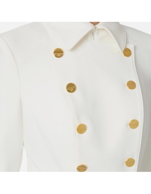 SACOU ELISABETTA FRANCHI, bi-elastic fabric with jewel buttons - 1310925079054 SACOU ELISABETTA FRANCHI, bi-elastic fabric with jewel buttons - 1310925079054