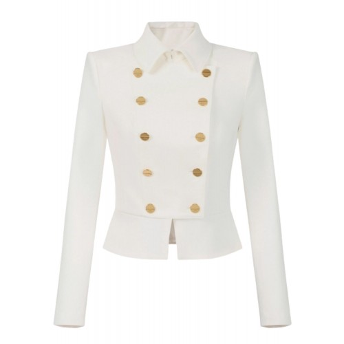 SACOU ELISABETTA FRANCHI, bi-elastic fabric with jewel buttons SACOU ELISABETTA FRANCHI, bi-elastic fabric with jewel buttons