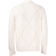 Pulover GRAN SASSO,Diamond-patterned cashmere crew neck sweater - 1315615553001