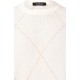 Pulover GRAN SASSO,Diamond-patterned cashmere crew neck sweater - 1315615553001
